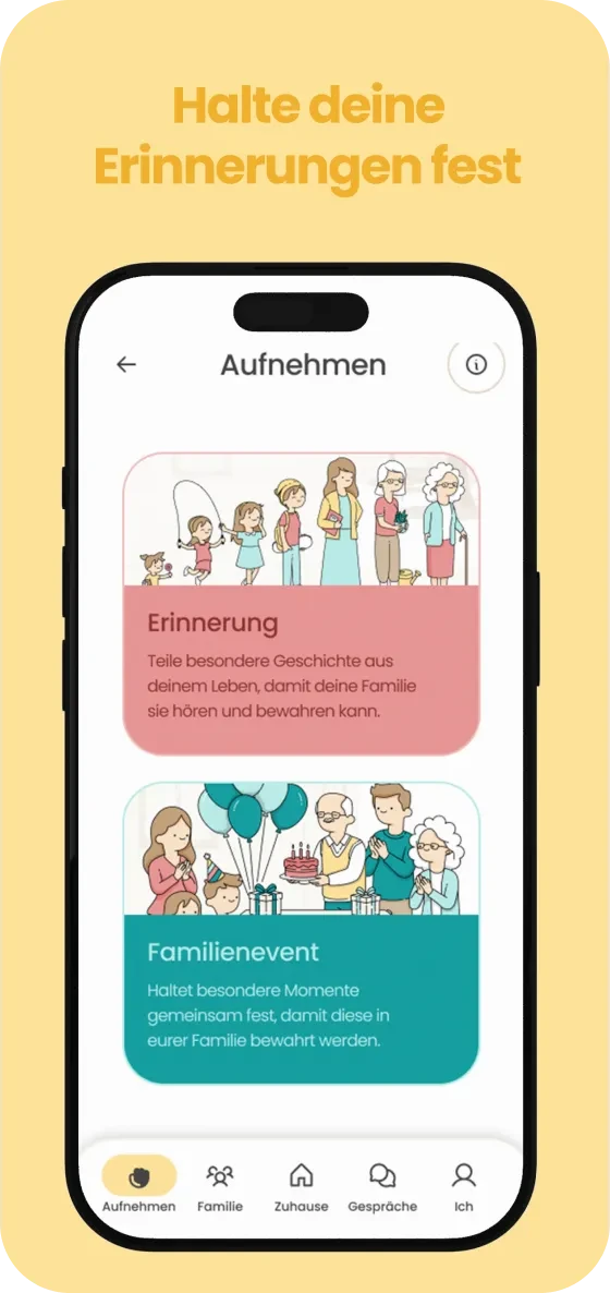 emori App — Halte deine Erinnerungen fest