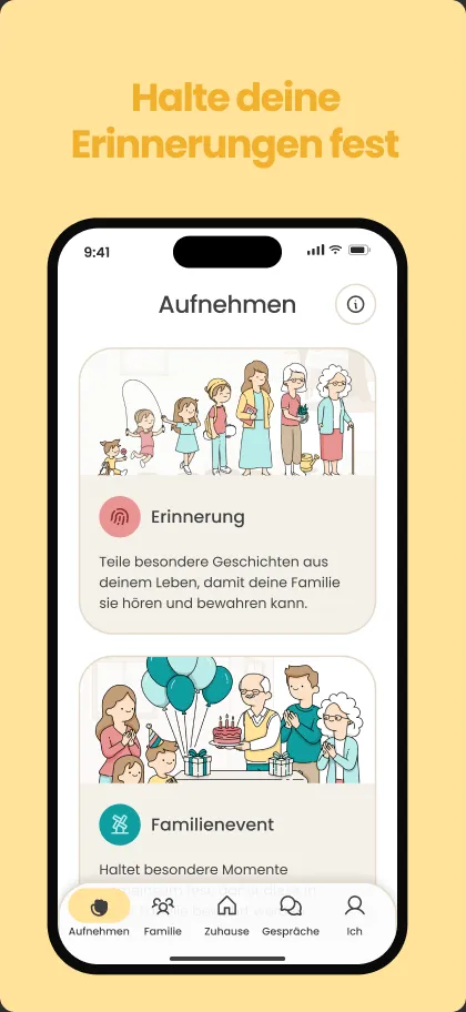 emori App — Halte deine Erinnerungen fest