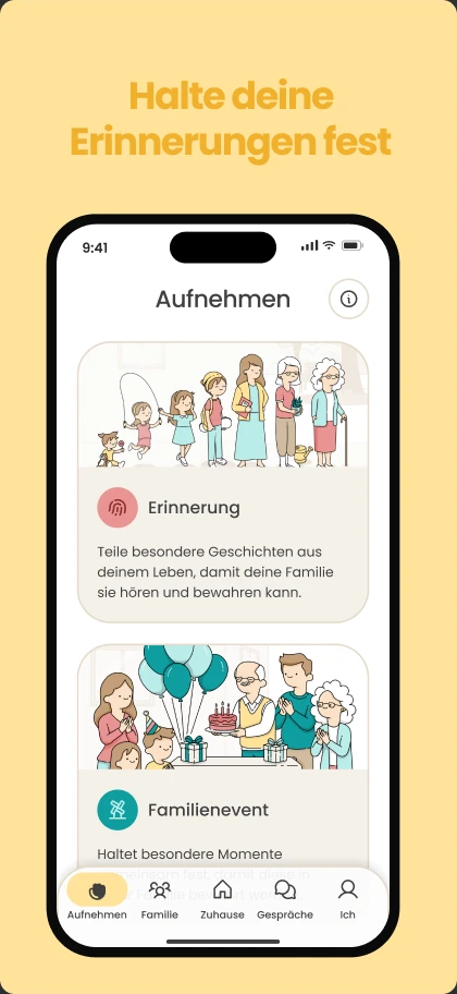 emori App — Halte deine Erinnerungen fest